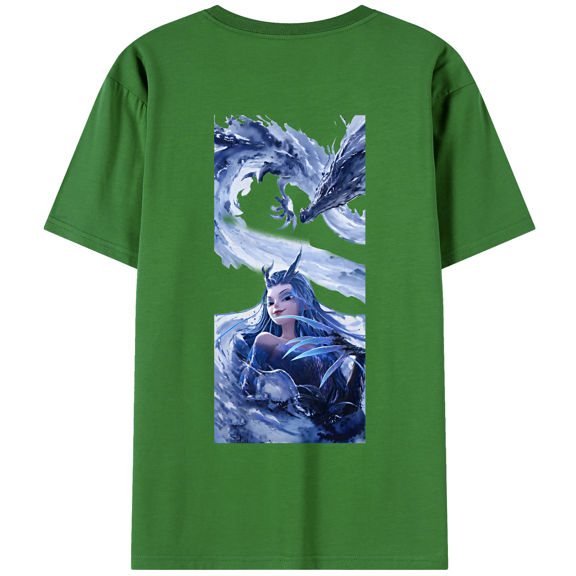 （画像用） Ne Zha 2 ナタ 魔童の大暴れ レディース半袖Tシャツ(バックプリント)